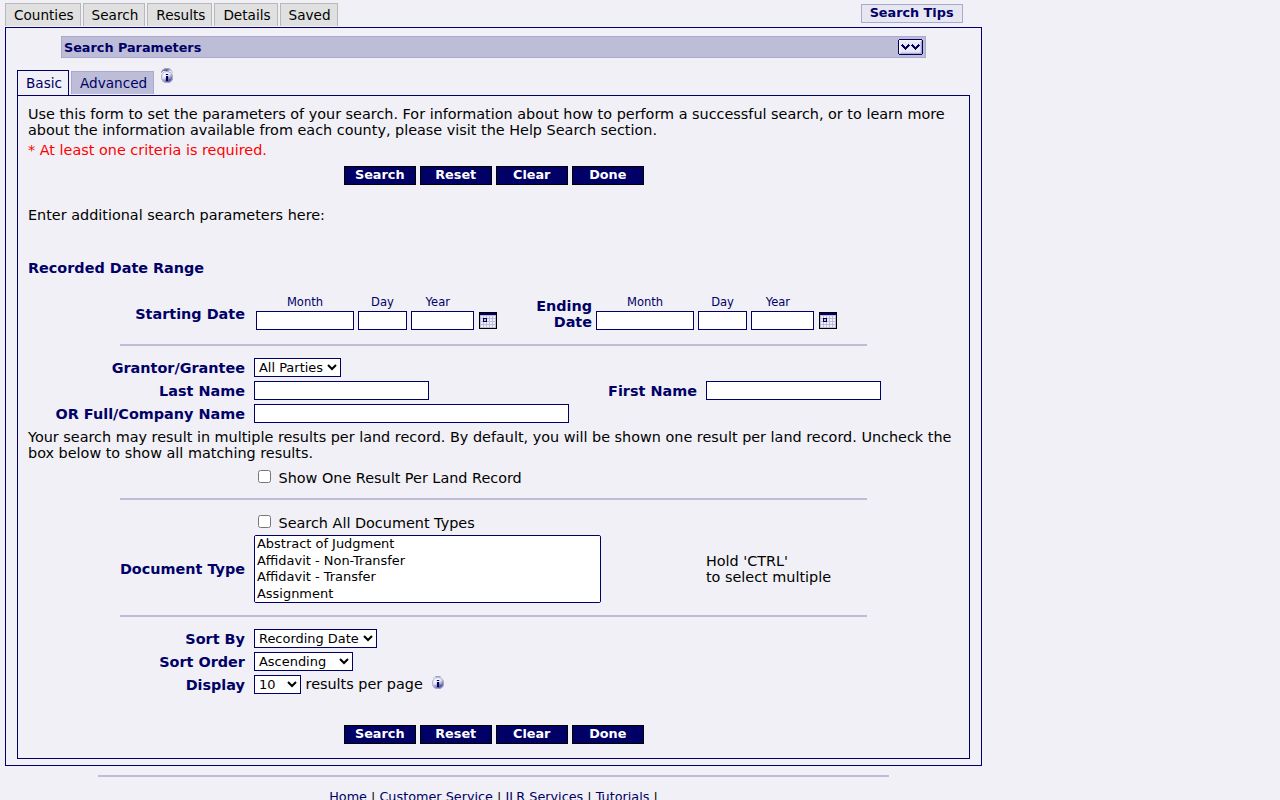 Iowa Land Records grantor and grantee search used for Clinton deed chains