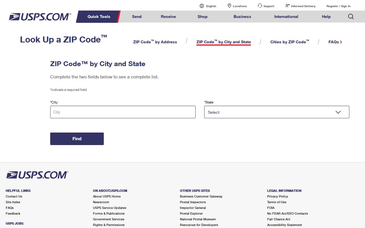 USPS city and ZIP lookup for Clinton postal verification